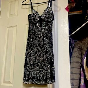 Rhinestone covered dress